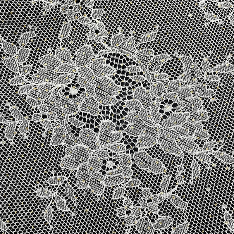 Lace Fabric Foil Bridal Polyester for Kids Wear Wholesale Supplier 10